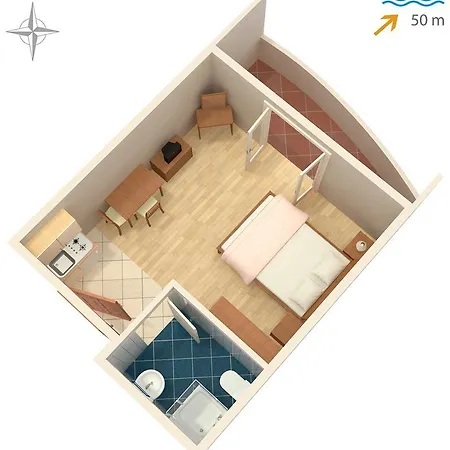 Studio Razanac 5766d Apartment